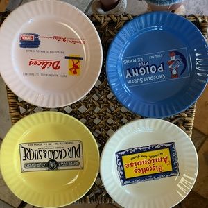 Parisian dessert plates